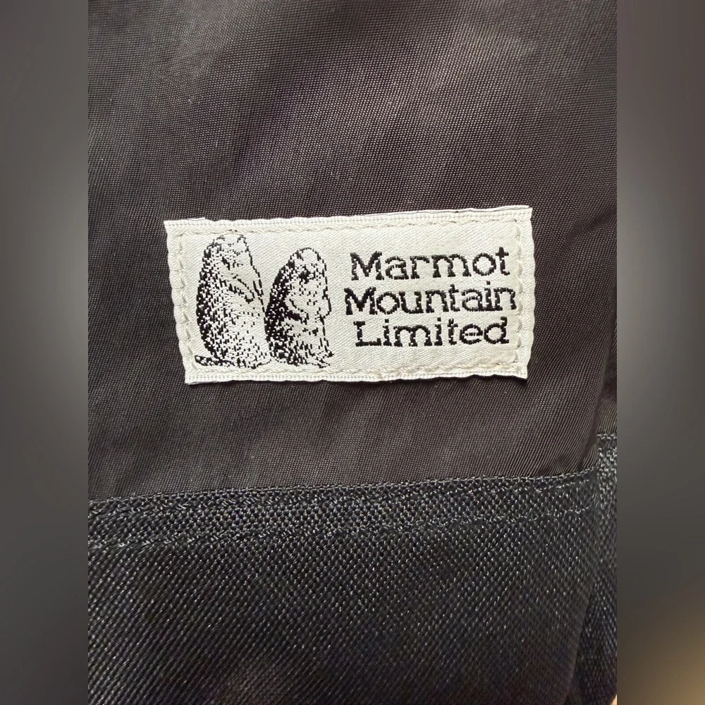 Marmot Mountain Limited Black Nylon Fold Over Flap Backpack